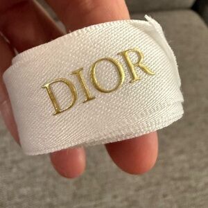Dior Logo White Matte Authentic Ribbon 53 Inch New